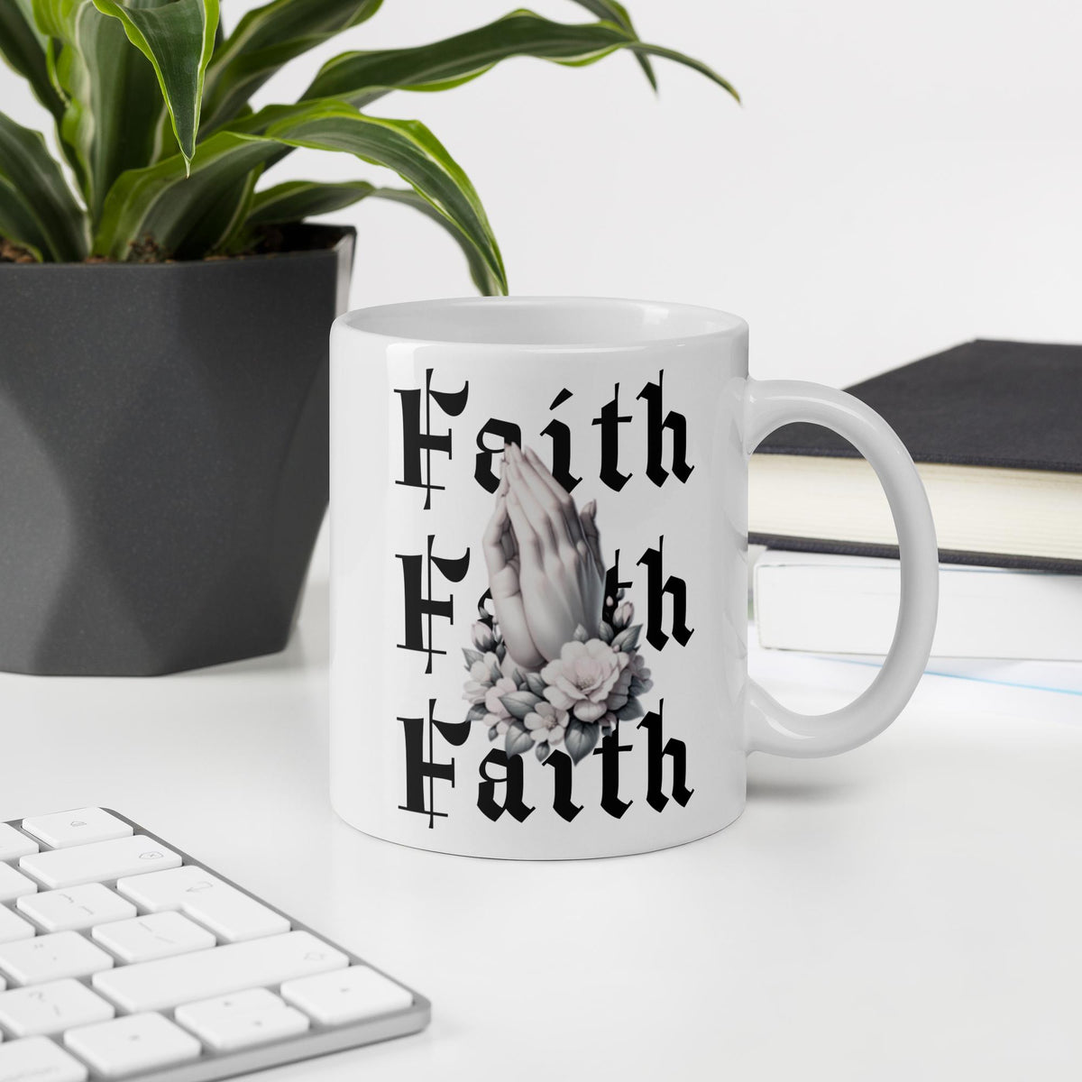 Faith Quote Ceramic Mug – Spiritual & Motivational Christian Gift