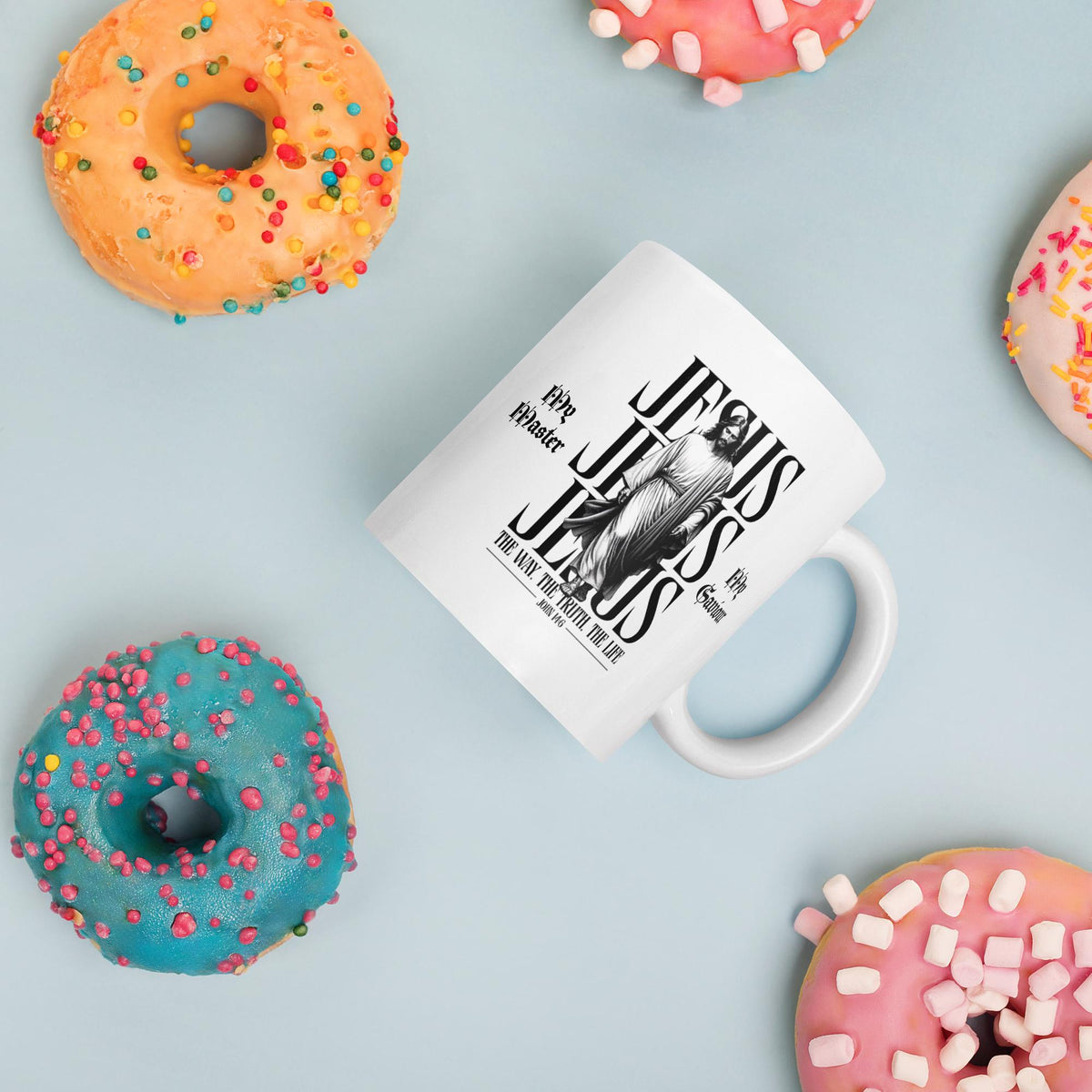 "My Master, My Saviour" Jesus Ceramic Mug – 11 oz | Christian Gift