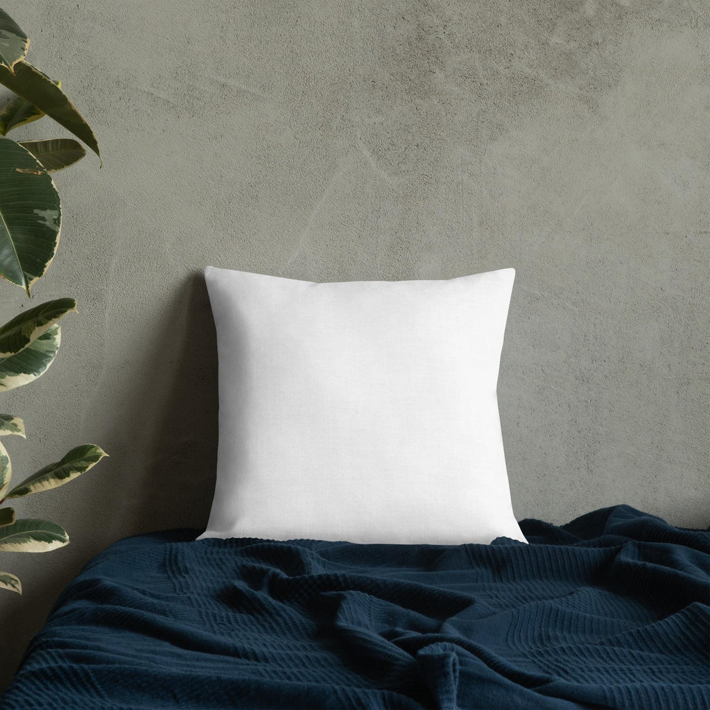 Heart Pattern Pillow: Linen Feel, Machine Washable