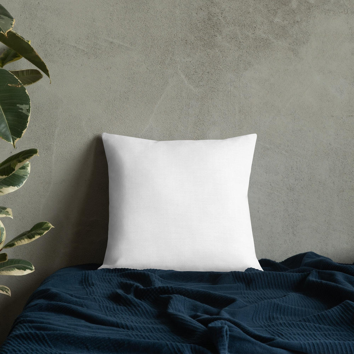 Heart Pattern Pillow: Linen Feel, Machine Washable