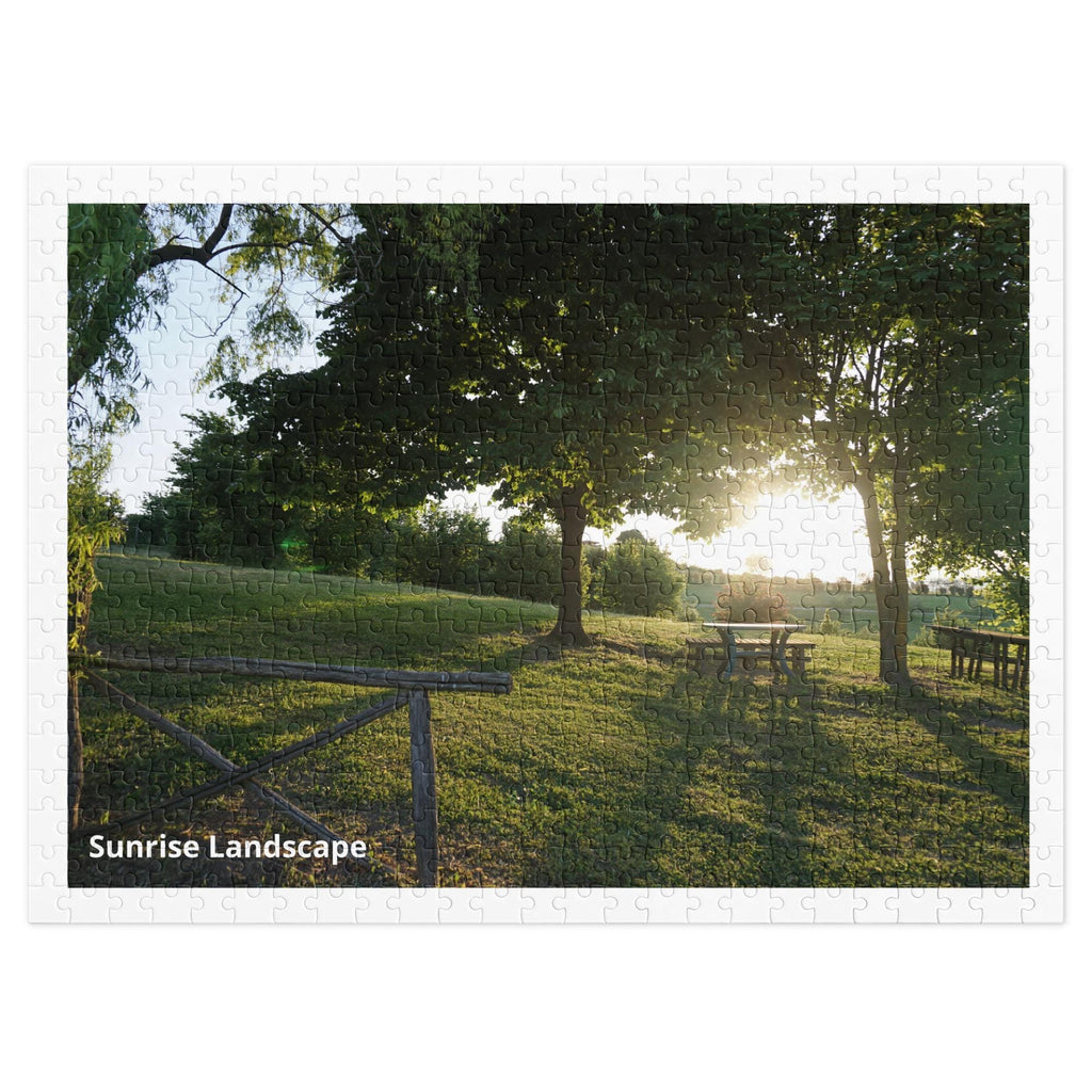 Sunrise Landscape Jigsaw Puzzle – 500 Pieces in Tin Box