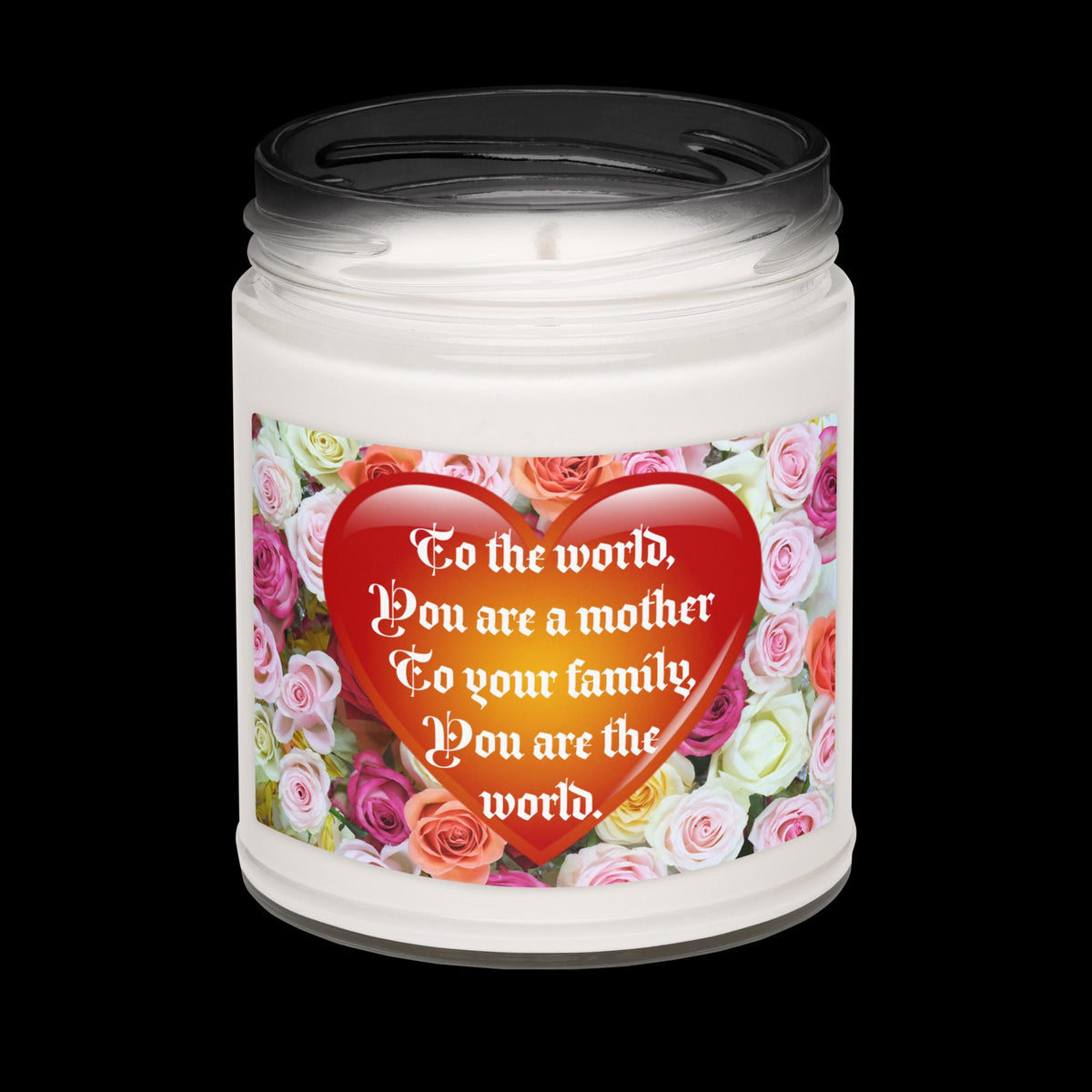 Mother’s Day Floral Heart Scented Soy Candle – 9 oz, 9 Fragrances