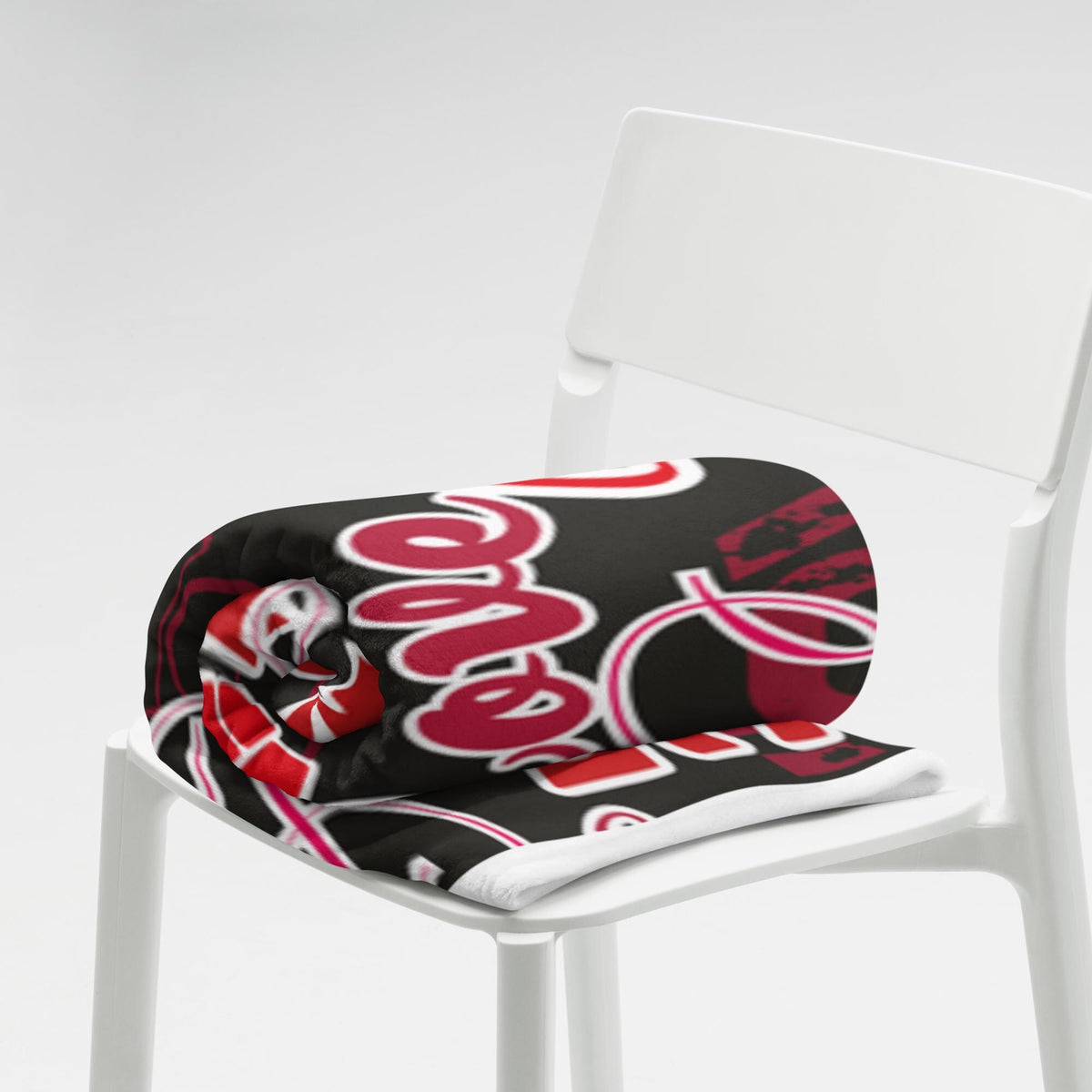 All-Over Love Design Throw Blanket – 60×80" | Gift for Couples & Love Lovers