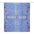 Soap Bubbles Shower Curtain – Blue Background, Unique Bathroom Gift for Her