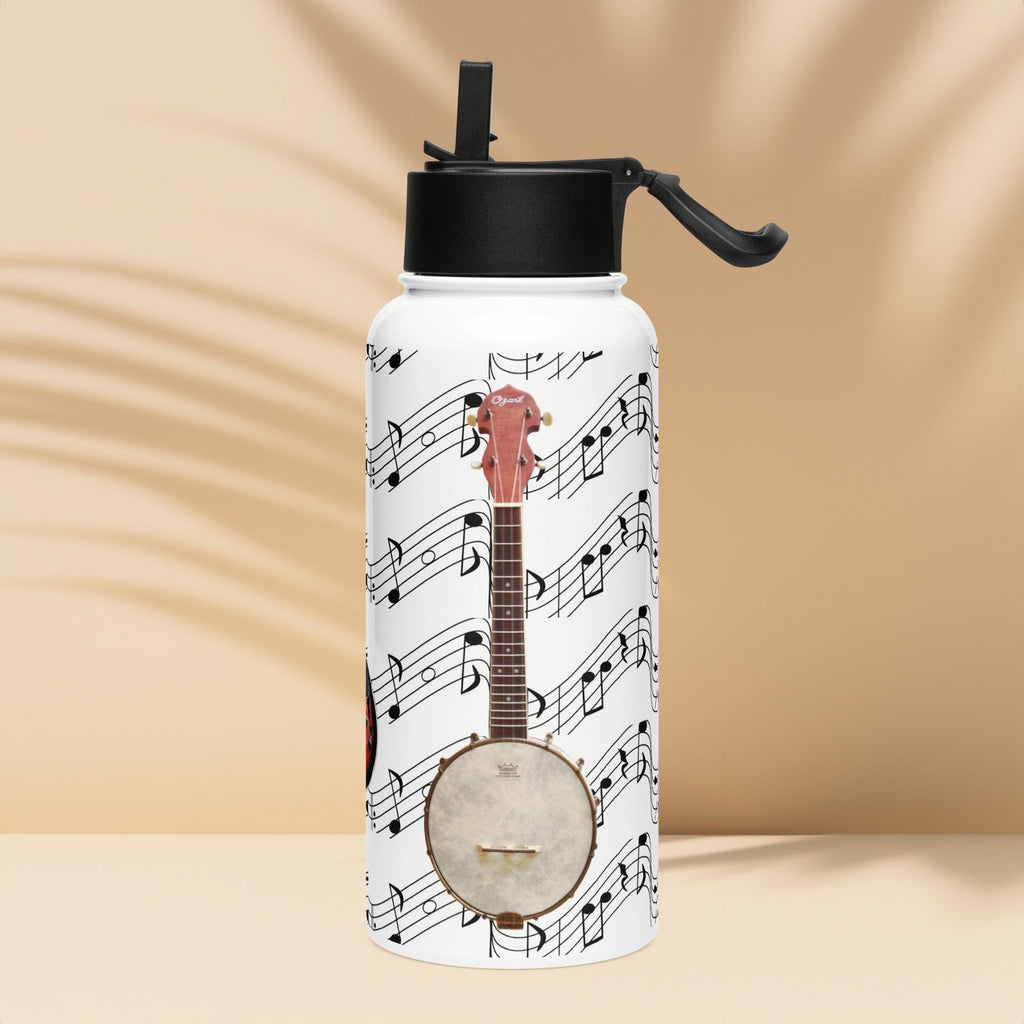 Guitar, Banjo & Mandolin Music Water Bottle – 32 oz | Country Music Lover Gift