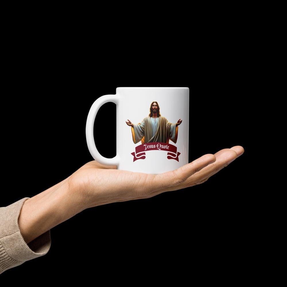 Jesus Quote Ceramic Mug – Bible Verse | 11 oz Christian Gift