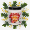 Mother’s Day Floral Heart Scented Soy Candle – 9 oz, 9 Fragrances