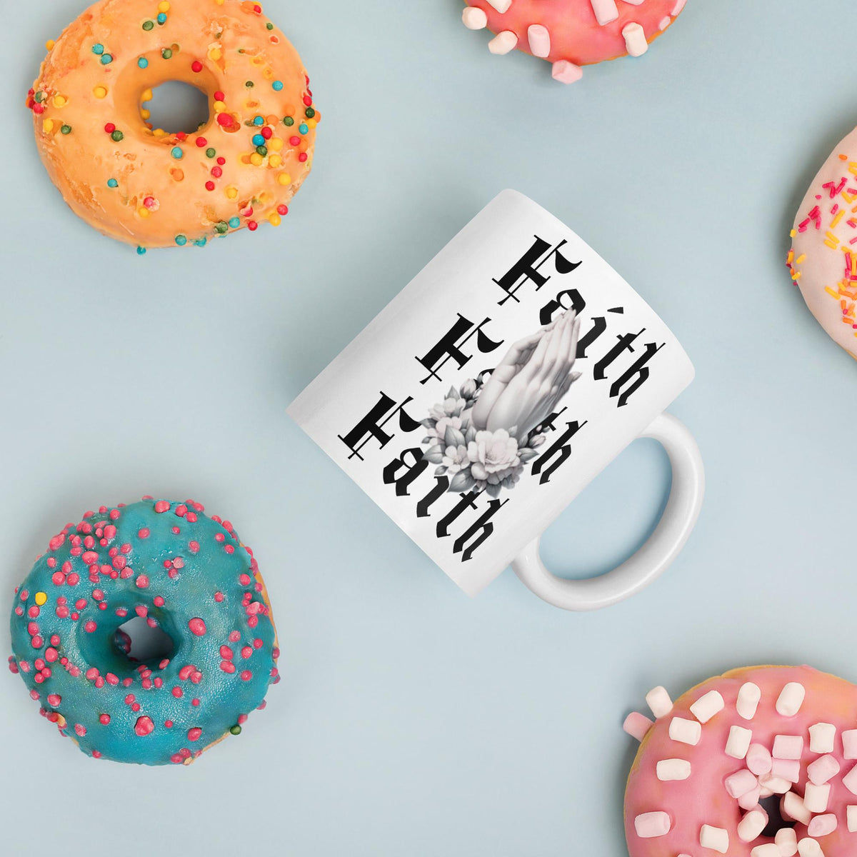 Faith Quote Ceramic Mug – Spiritual & Motivational Christian Gift