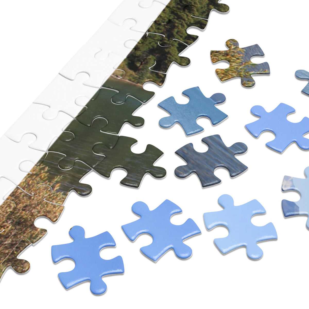 Canada Lake and Mountains Jigsaw Puzzle – 500 Pieces in Tin Box