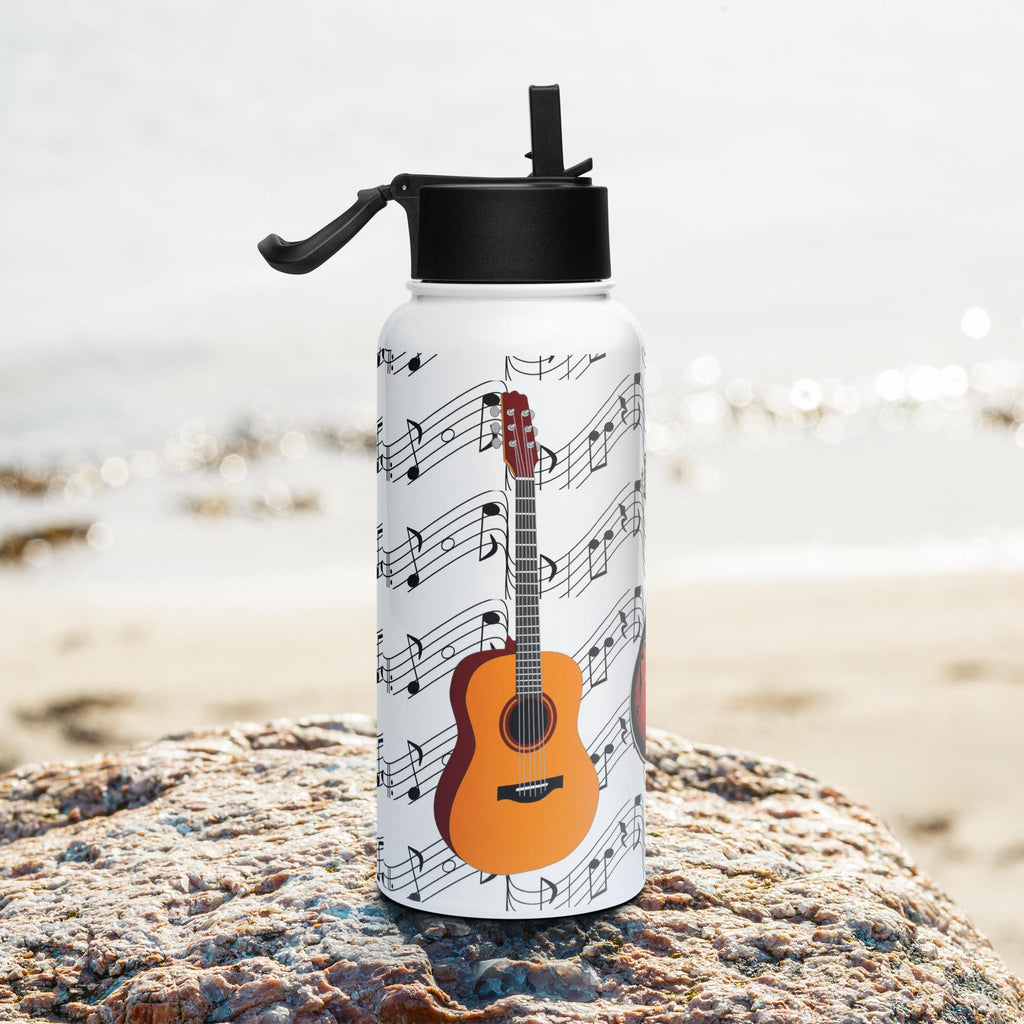Guitar, Banjo & Mandolin Music Water Bottle – 32 oz | Country Music Lover Gift