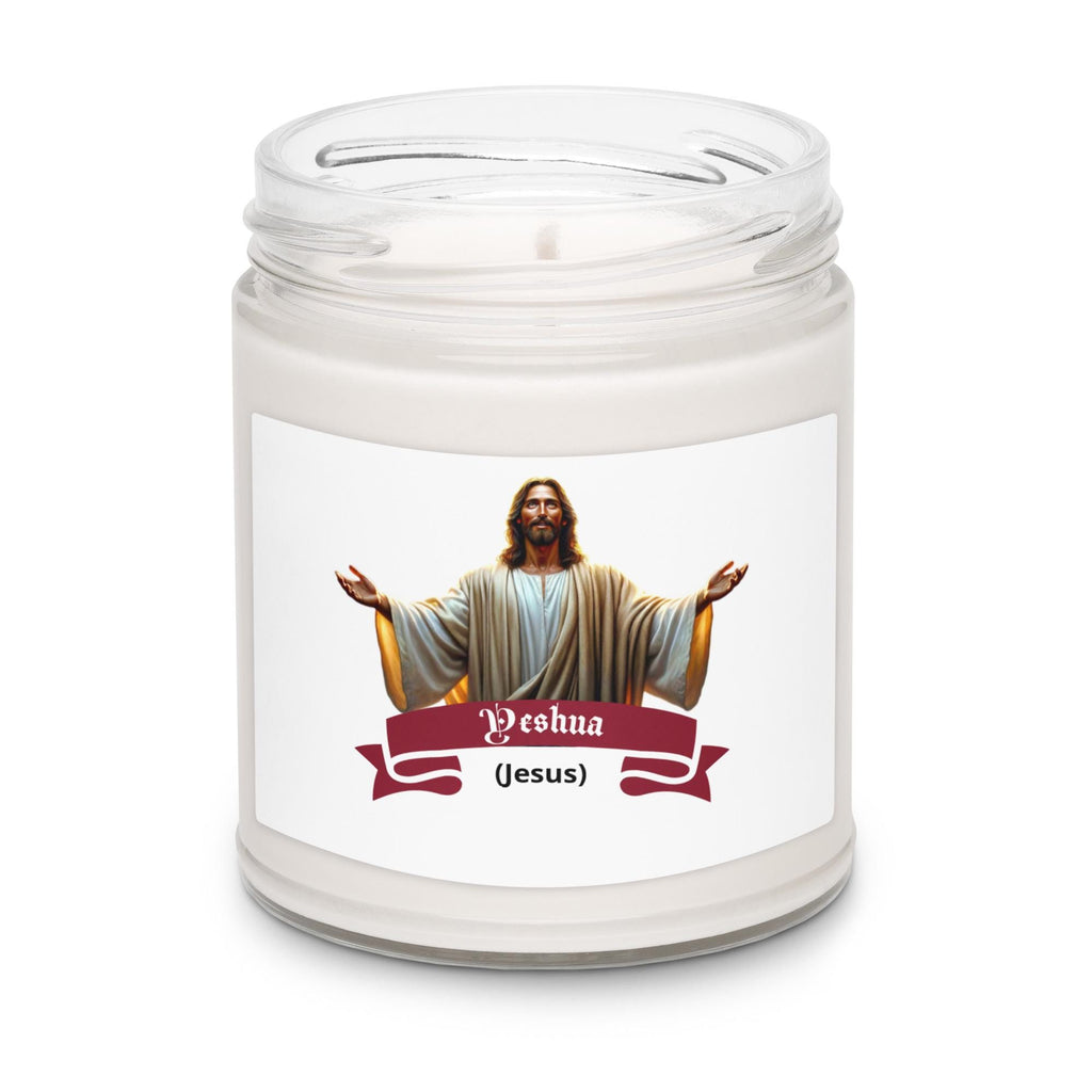 Yeshua (Jesus) Scented Soy Candle With Lid – 9 oz | Christian Gift