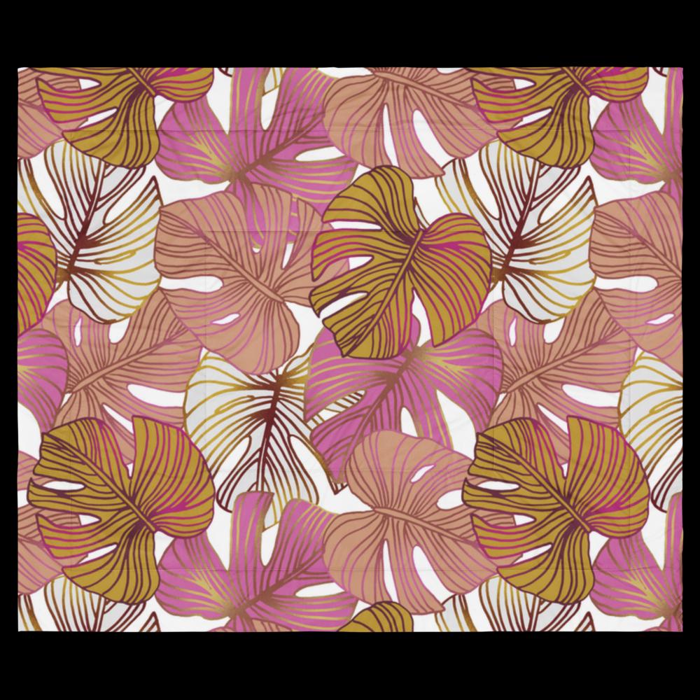 Tropical Leaf Comforter – King & Queen Size | Soft Lightweight Bedding Gift