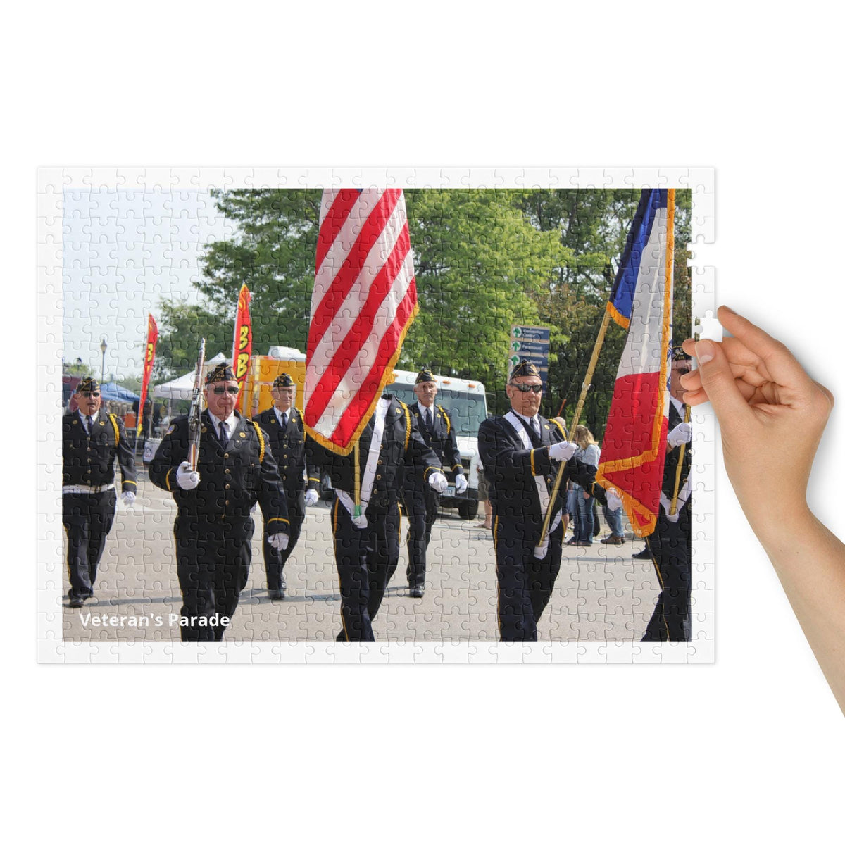 Veteran's Parade Jigsaw Puzzle – 500 Pieces in Tin Box