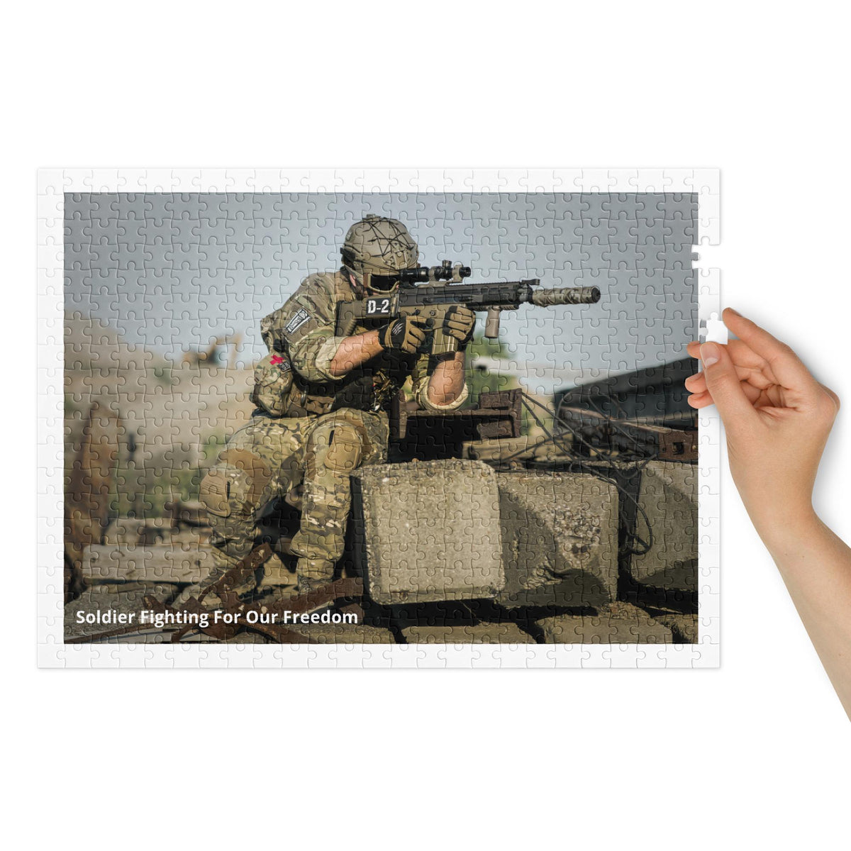 Soldier Jigsaw Puzzle – 500 Pieces in Tin Box