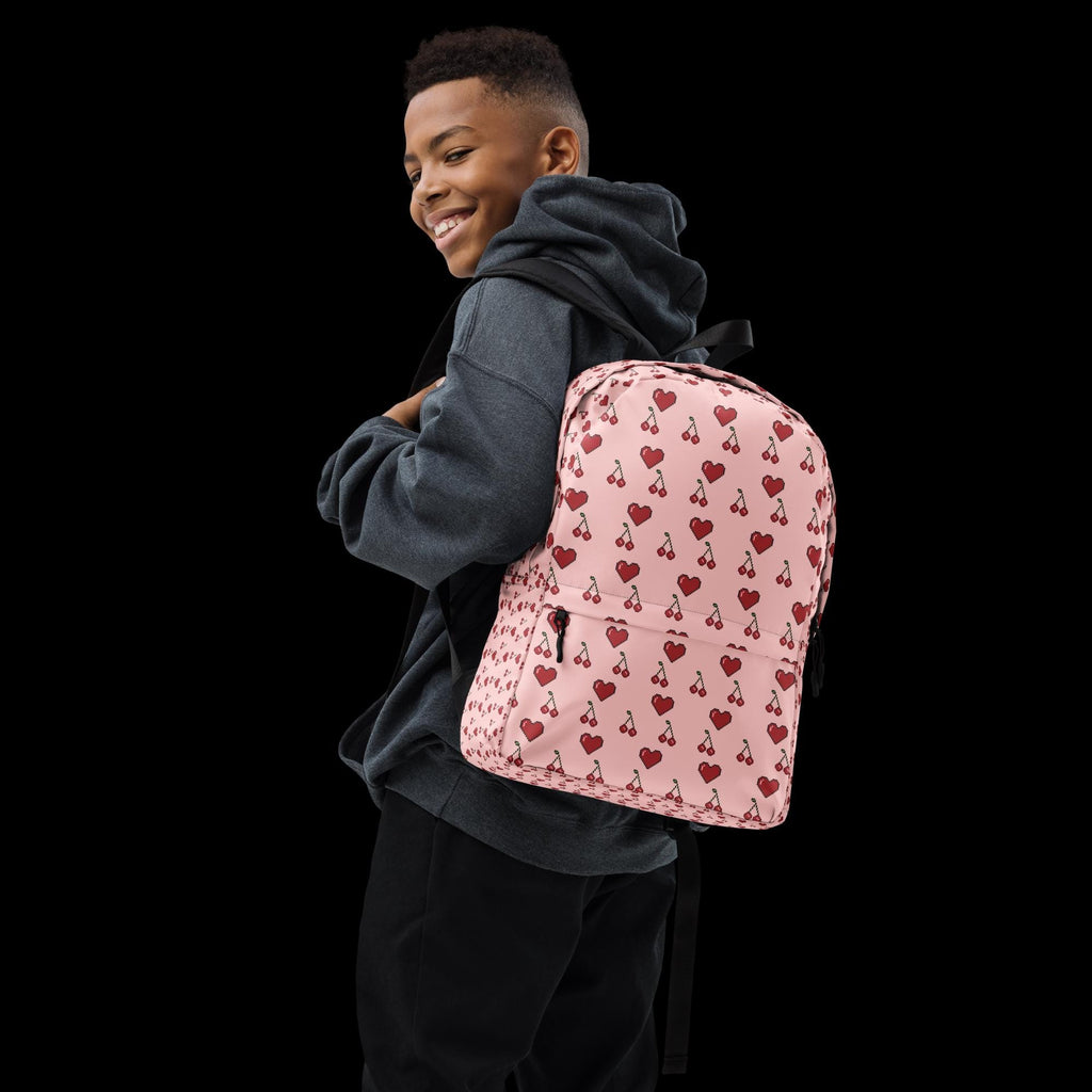 Statement Print Backpack – Water-Resistant, Laptop Pocket, Sports & Daily Use