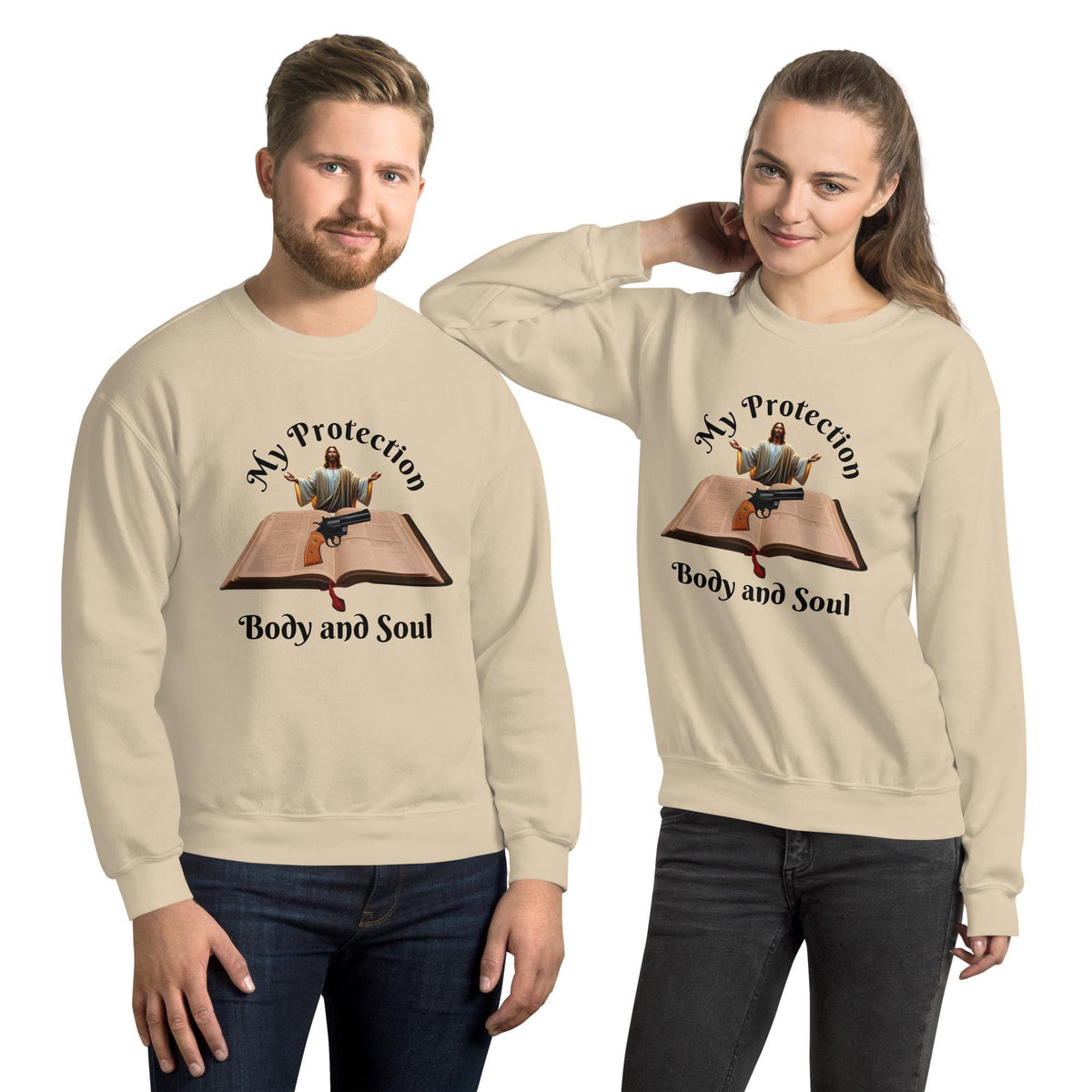 "My Protection, Body and Soul" Unisex Sweatshirt | Christian Faith Gift