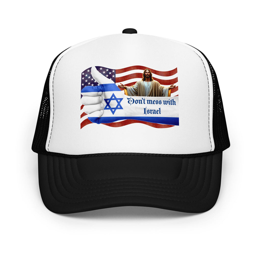 Israel Flag Foam Trucker Hat – USA Friend & Star of David | Stand With Israel Gift