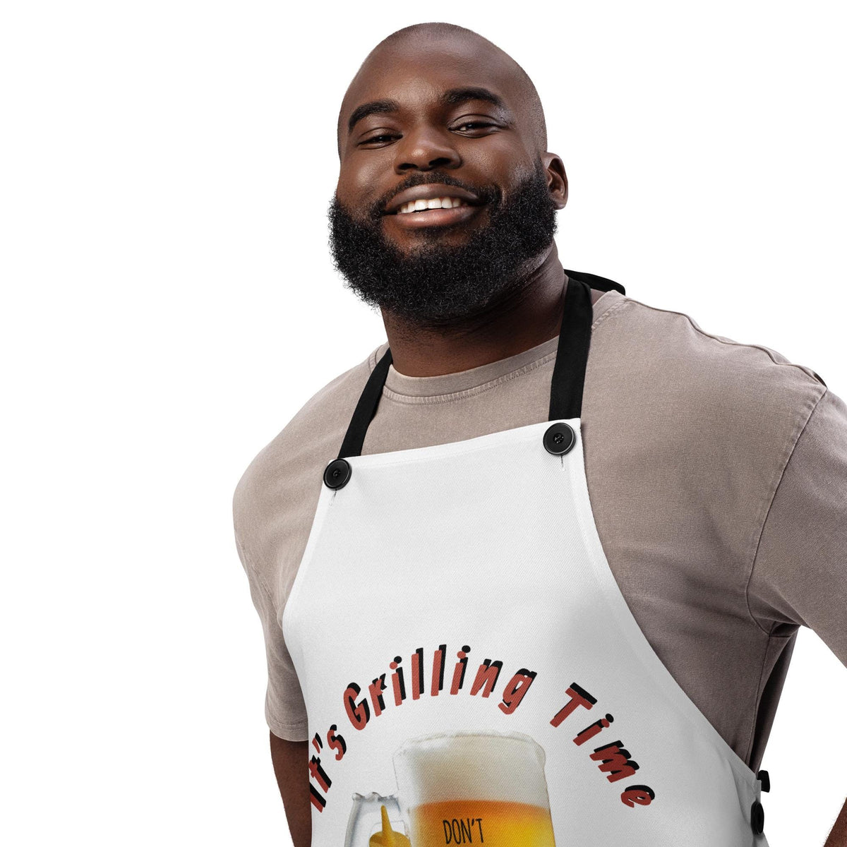 "It's Grilling Time" Apron | Funny Summer BBQ Gift for Grill Masters