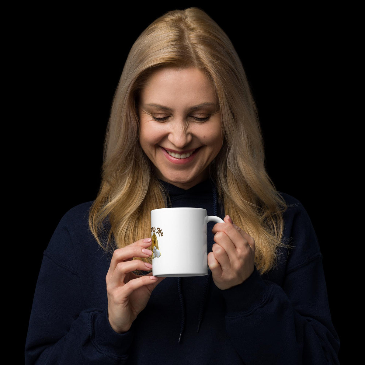 "He Comforts Me" Lion & Lamb Ceramic Mug – 11 oz | Christian Gift