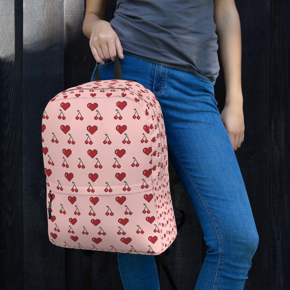 Statement Print Backpack – Water-Resistant, Laptop Pocket, Sports & Daily Use
