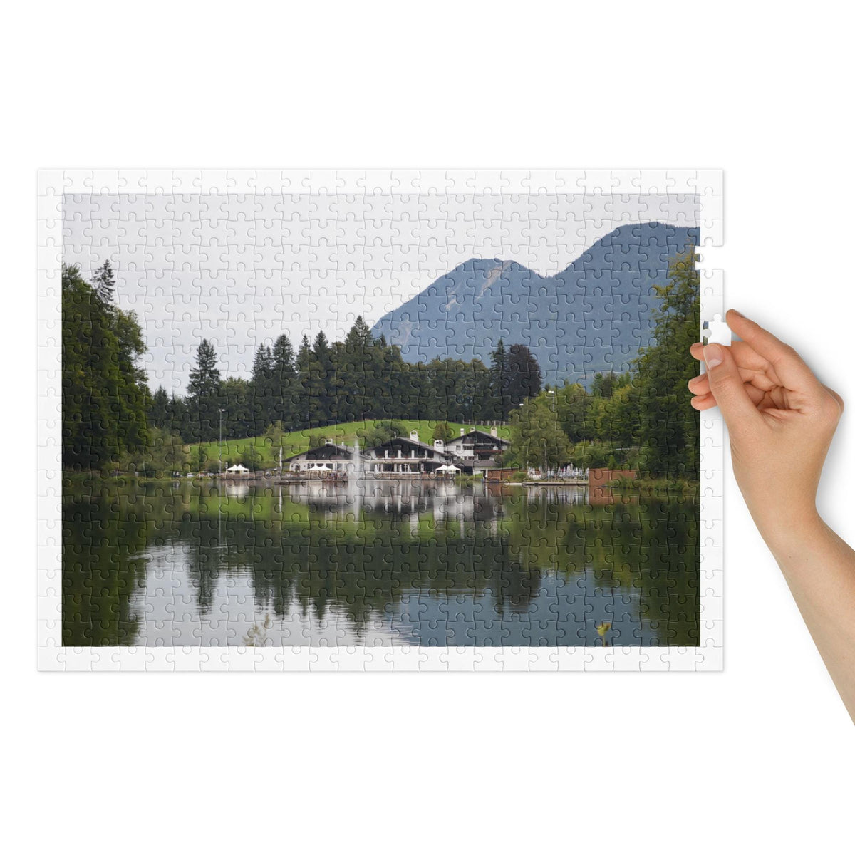Lake Landscape Jigsaw Puzzle – 500 Pieces | Tin Box Nature Gift