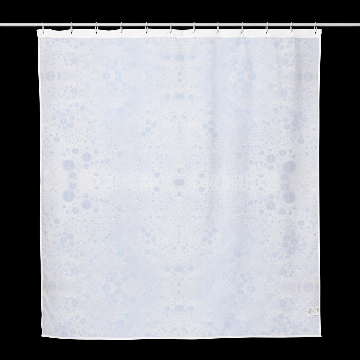 Soap Bubbles Shower Curtain – Blue Background, Unique Bathroom Gift for Her