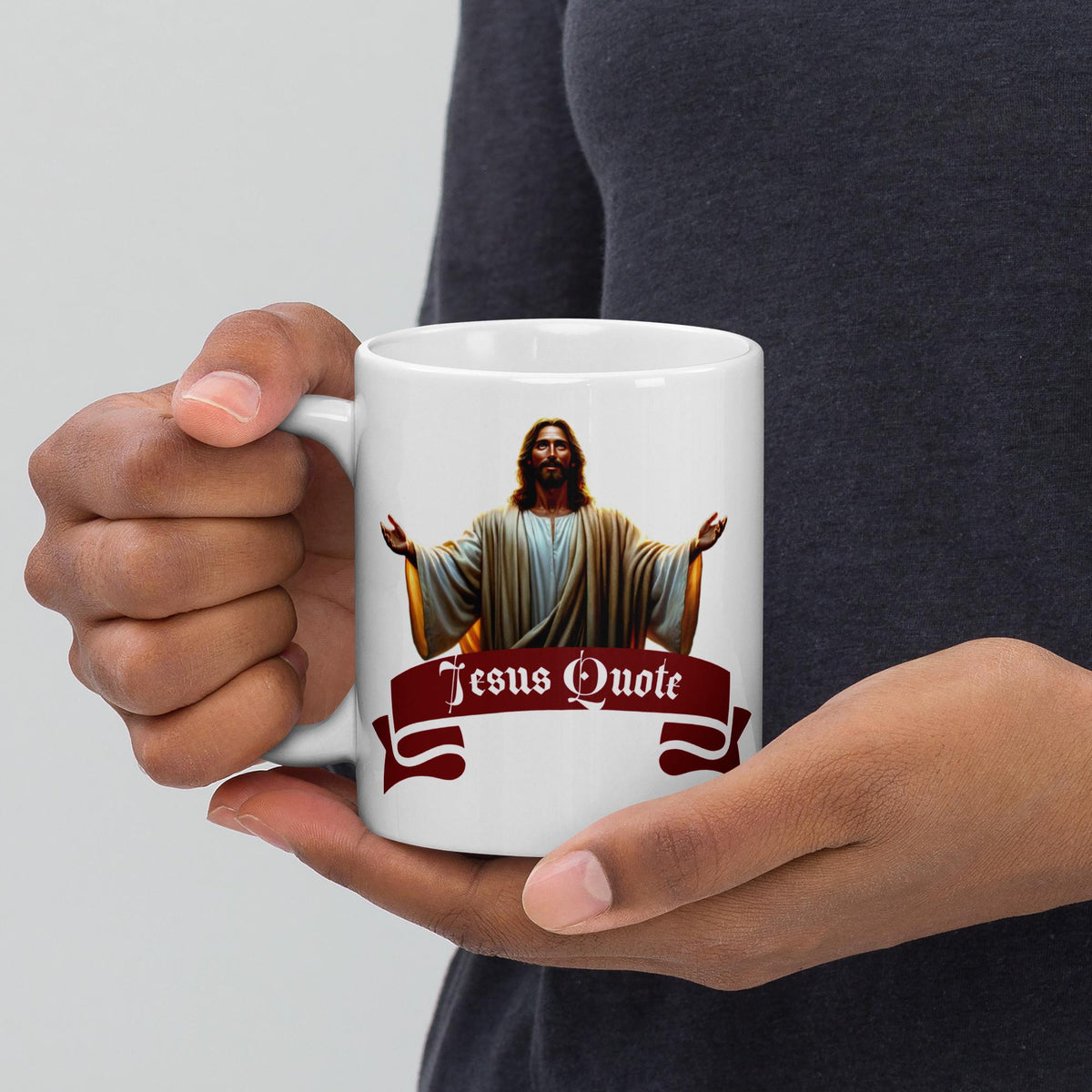 Jesus Quote Mug – Luke 11:9 | 11 oz Christian Gift