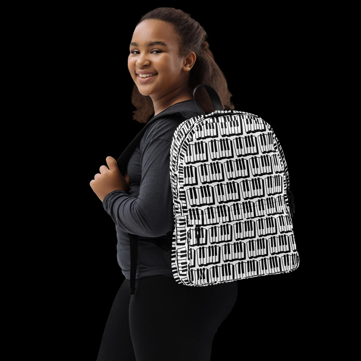 Graphic Print Backpack – Water-Resistant, Laptop Pocket, Sports & Daily Use