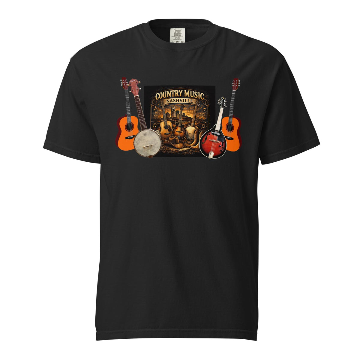 Garment-Dyed Heavyweight T-shirt: Country Music Nashville Graphic Tee