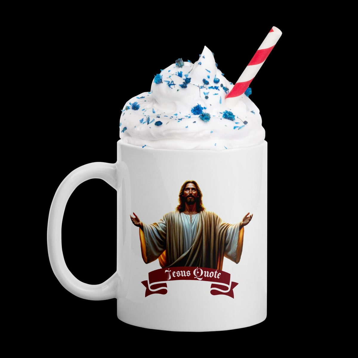 Jesus Quote Mug – Matthew 7:7 | 11 oz Christian Gift