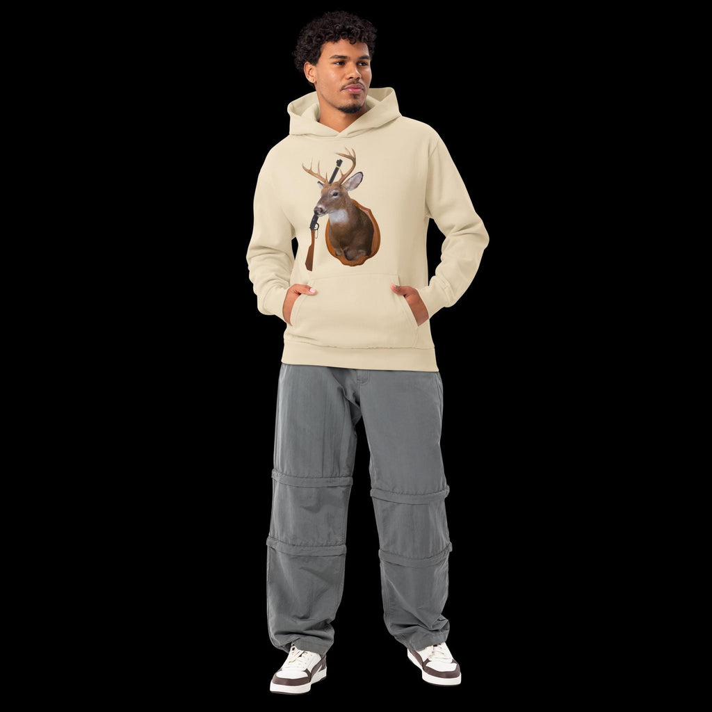 Hunting Rifle & Mounted Deer Head Urban Hoodie