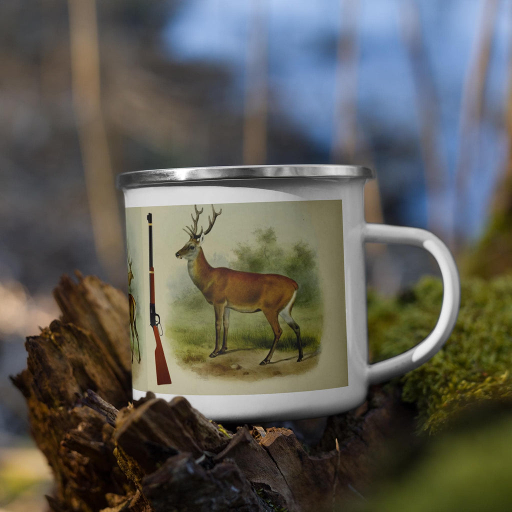 Outdoor Enamel Mug – 12 oz, Hunting, Camping & Fishing Gift