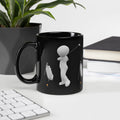Golf Characters Black Glossy Mug – 11 oz | Funny Golfer Gift
