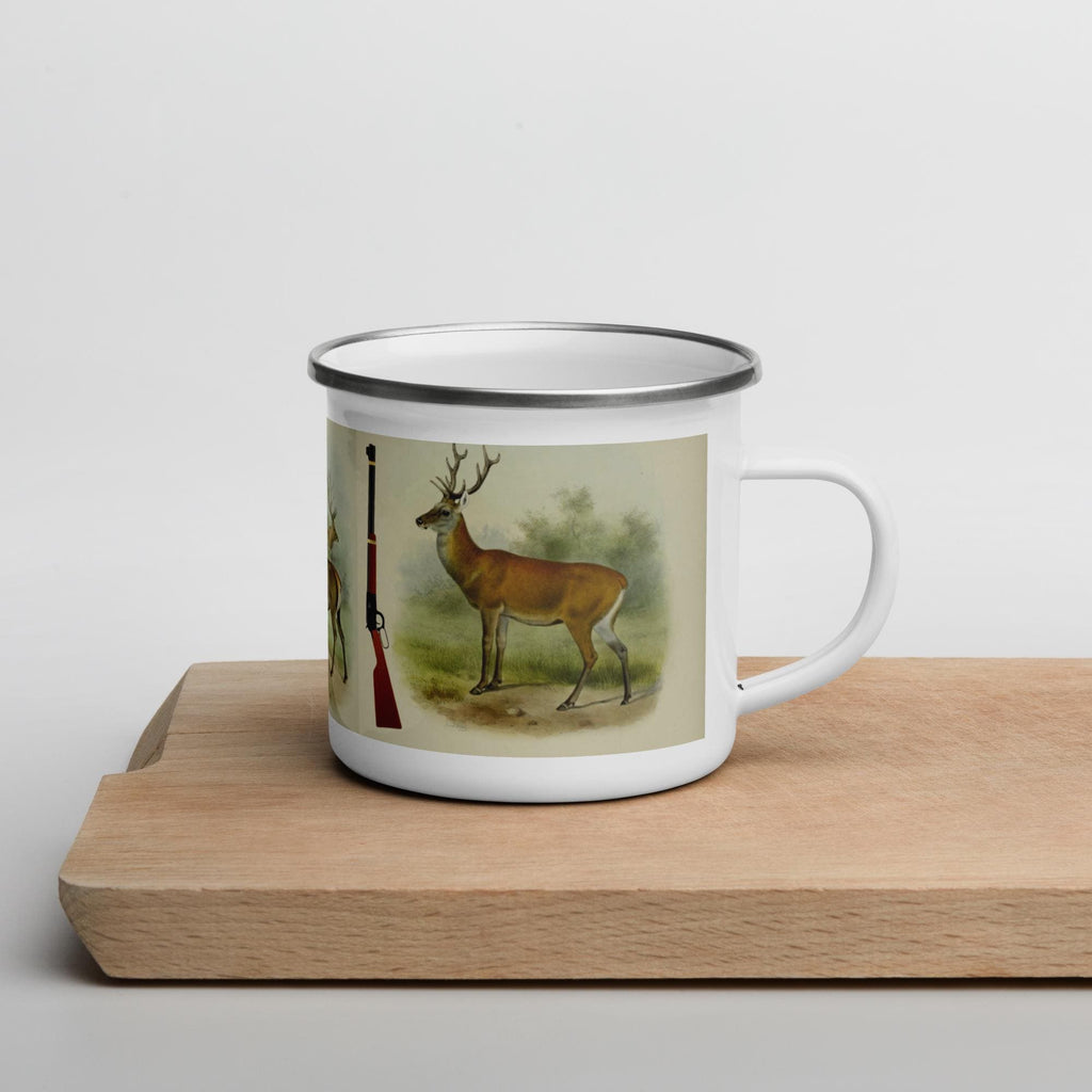 Outdoor Enamel Mug – 12 oz, Hunting, Camping & Fishing Gift
