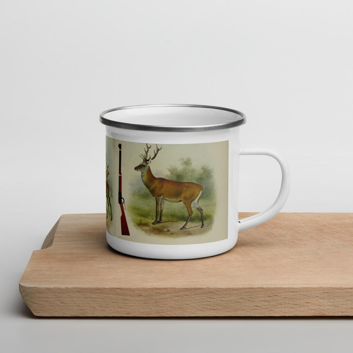Outdoor Enamel Mug – 12 oz, Hunting, Camping & Fishing Gift