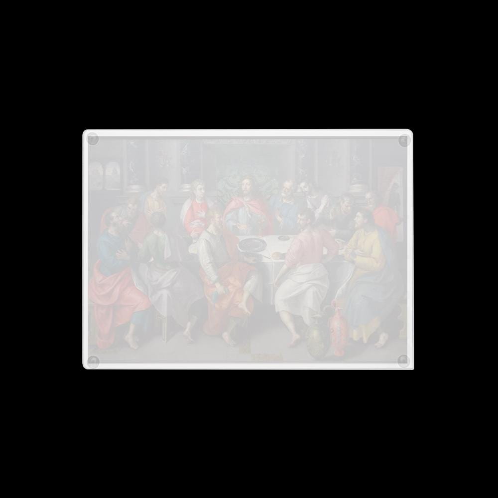 The Last Supper Glass Cutting Board – 2 Sizes | Christian Kitchen Gift