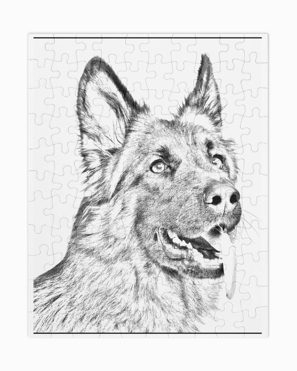 German Shepherd Jigsaw Puzzle – 30 or 110 Pieces | Tin Box Dog Lover Gift