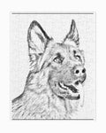German Shepherd Jigsaw Puzzle – 30 or 110 Pieces | Tin Box Dog Lover Gift