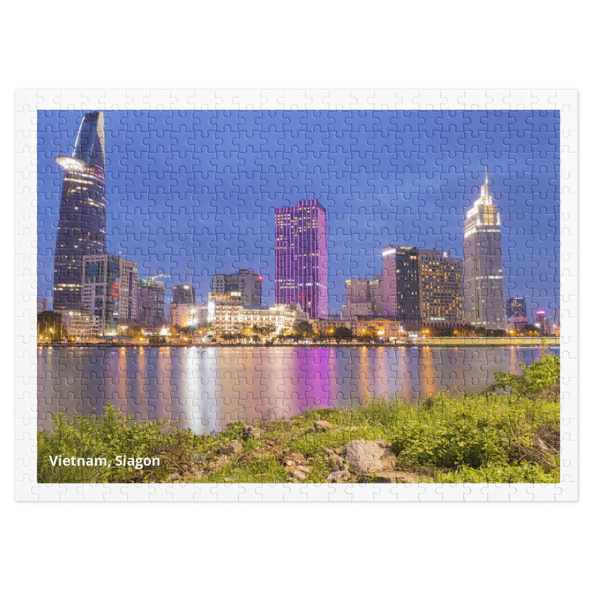 Vietnam – Saigon Landscape Jigsaw Puzzle – 500 Pieces in Tin Box