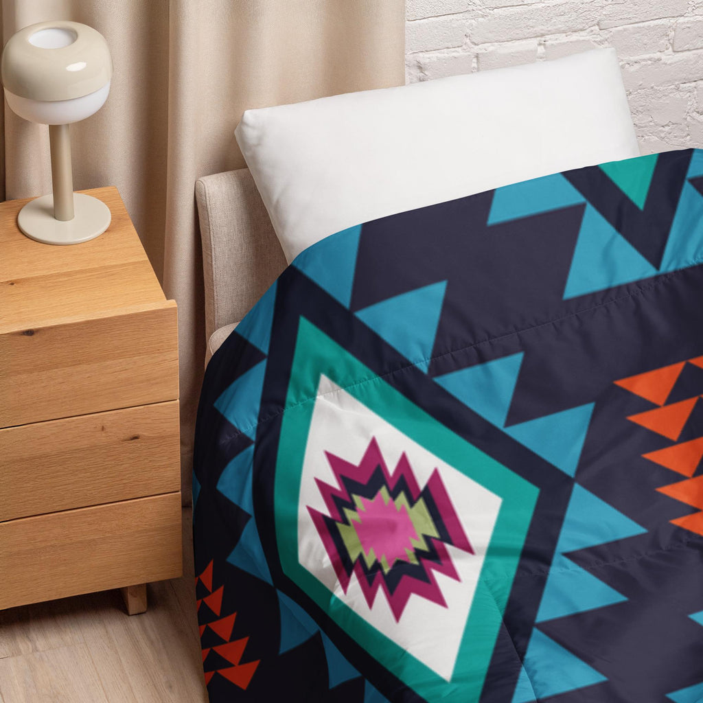 Native American Design Comforter – King & Queen Size | New Home Gift