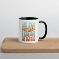 "Ran Out of Coffee" Funny Ceramic Mug – Black Interior, 11 oz