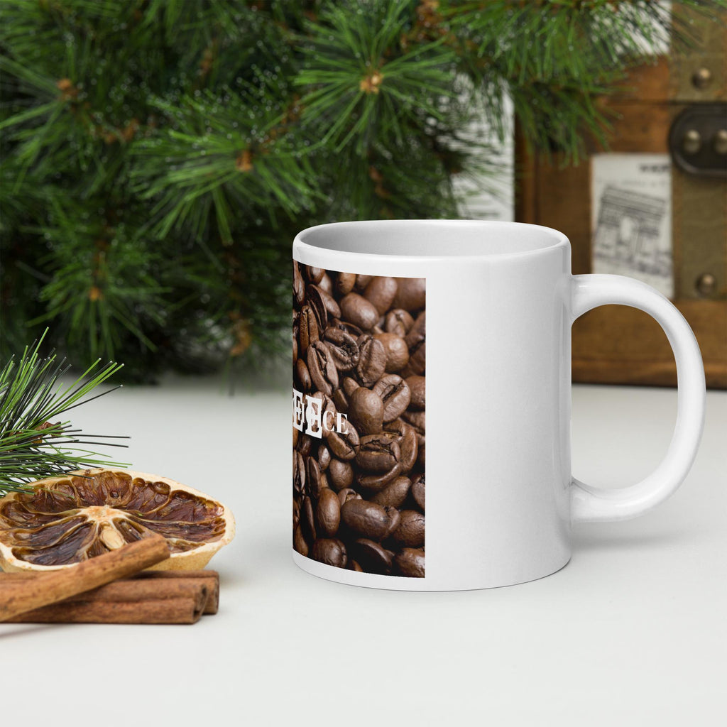 "Coffee: My Drug of Choice" White Glossy Mug | Funny Coffee Lover Gift