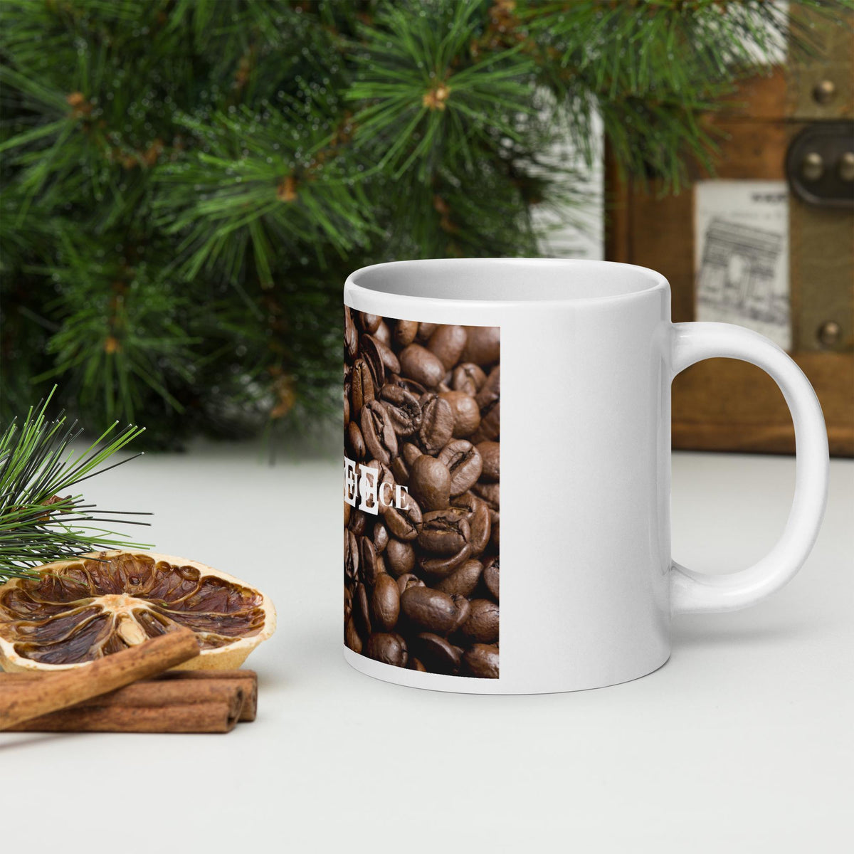 "Coffee: My Drug of Choice" White Glossy Mug | Funny Coffee Lover Gift