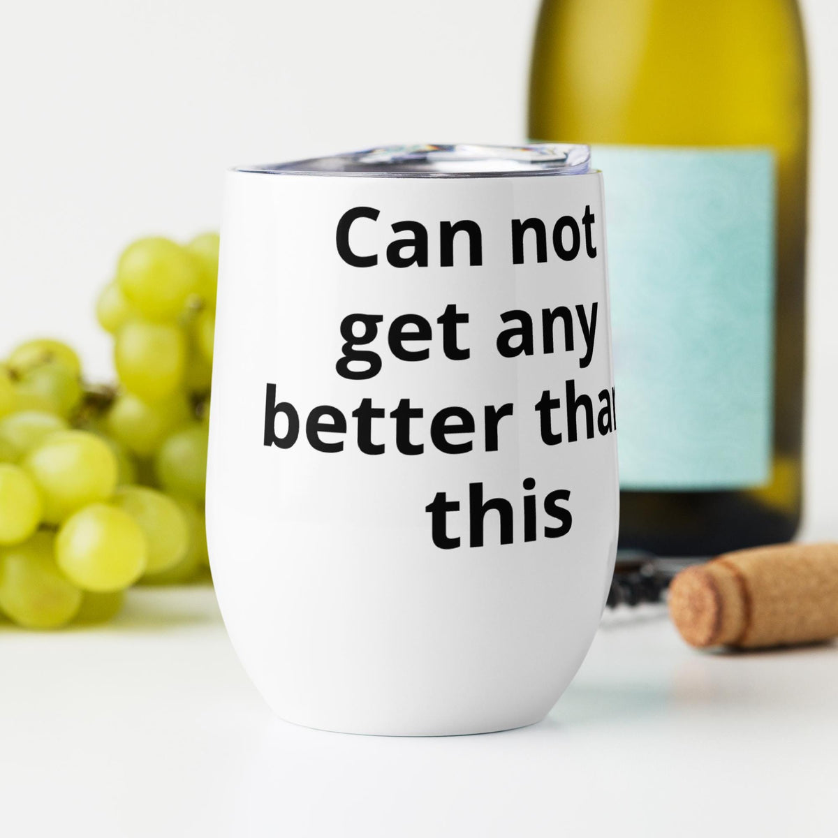 Stainless Steel Wine Tumbler – 12 oz | Party & Camping Gift
