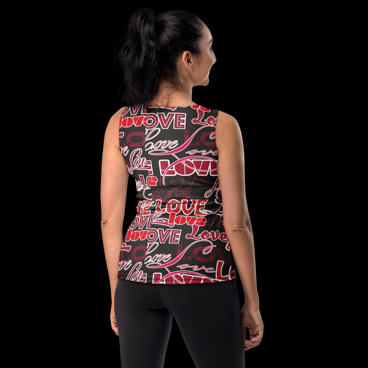 Love Words All-Over Print Tank Top – Cute Gift for Her