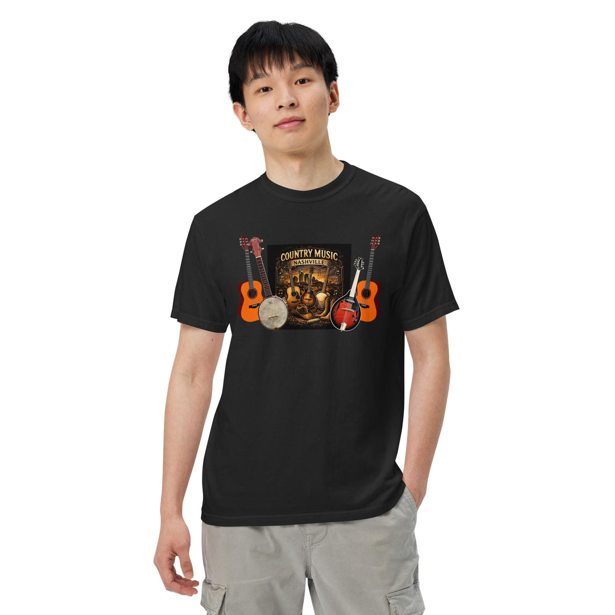 Garment-Dyed Heavyweight T-shirt: Country Music Nashville Graphic Tee