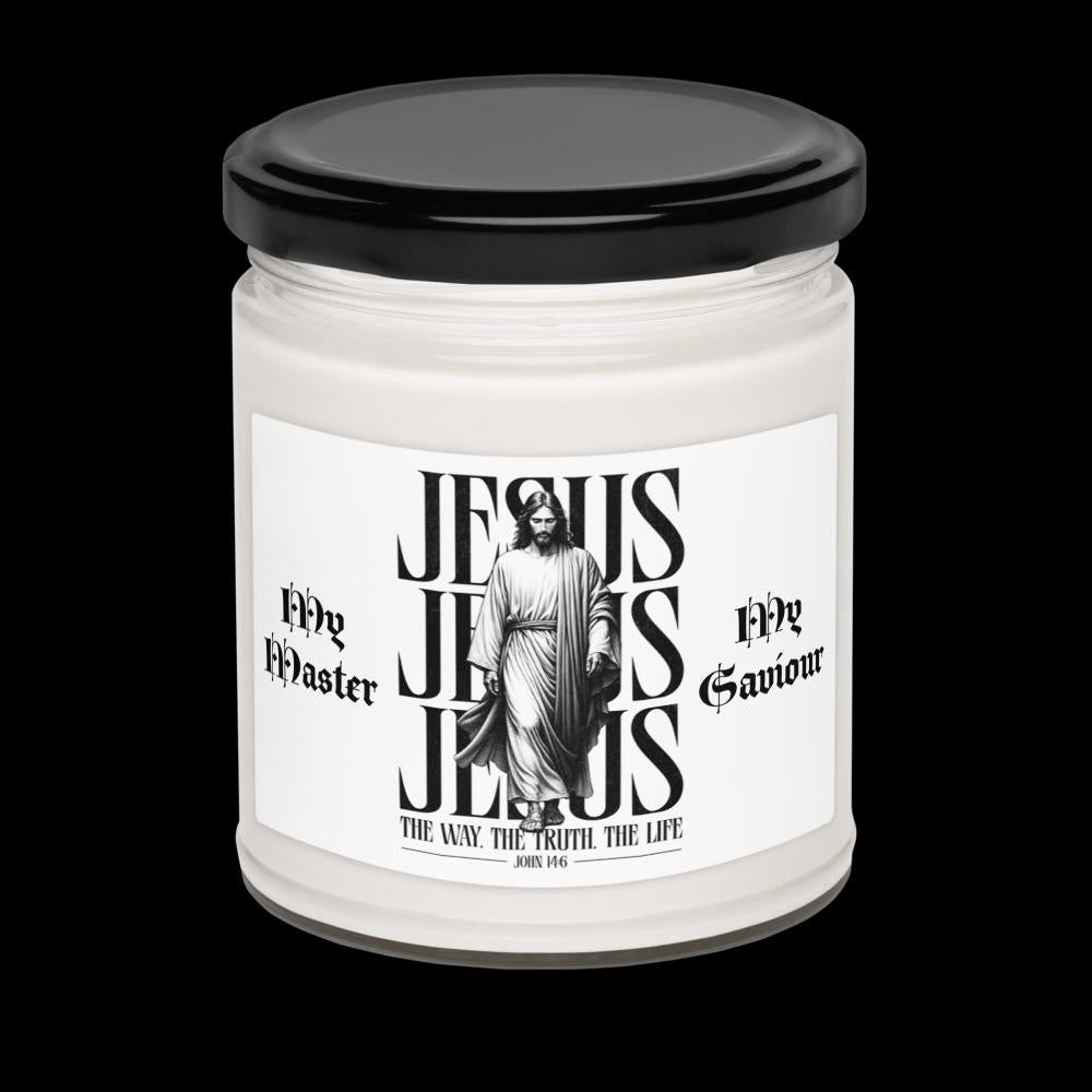 "My Master, My Saviour" Christmas Warmth Soy Candle With Lid – 9 oz | Christian Christmas Gift