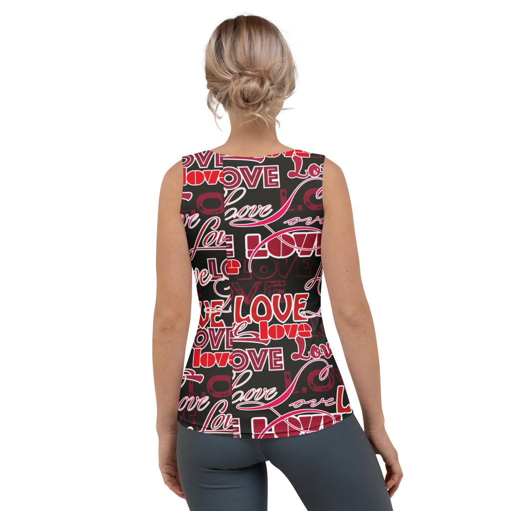 Love Words All-Over Print Tank Top – Cute Gift for Her