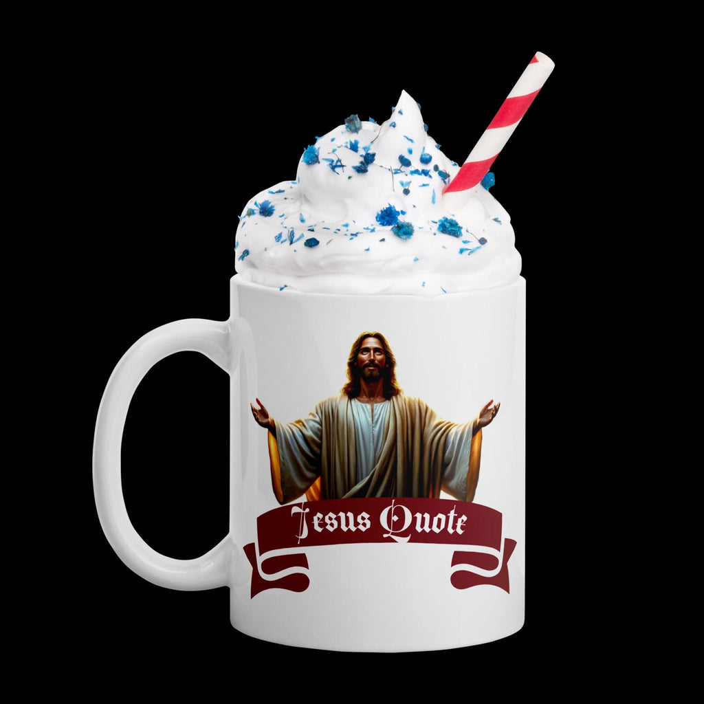 Jesus Quote Mug – Luke 11:9 | 11 oz Christian Gift