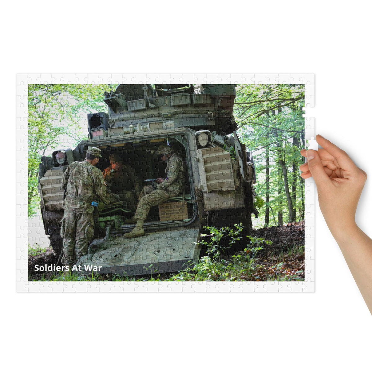Soldiers at War Jigsaw Puzzle – 500 Pieces | Tin Box Military Gift